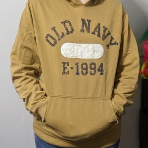 Old Navy Mustard Hooded Sweatshirt